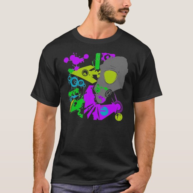 Neon Gasmask T-shirt (Framsida)
