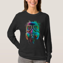 Neon Gasmask: Vibrant Kaos Konst