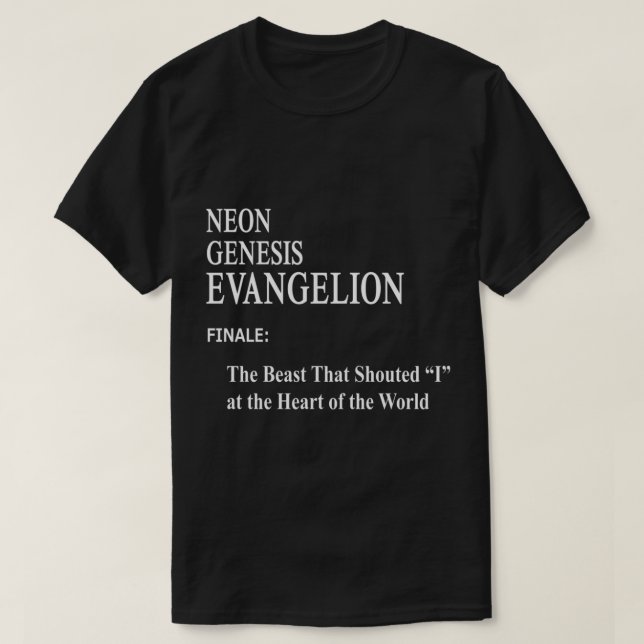 Neon Genesis Evangelion Episode 26 Baseball ¾ Slee T Shirt (Design framsida)