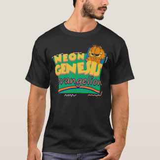 Neon Genesis Evangelion möter Garfield och vänner T Shirt