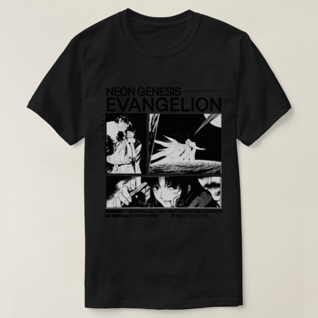 Neon Genesis - Evangelion   T Shirt (Design framsida)