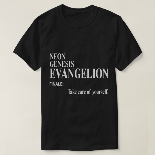 Neon Genesis Evangelion Ta hand om dig själv T Shirt (Design framsida)