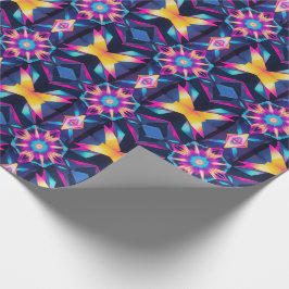 Neon Geometric Abstraction Presentpapper