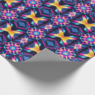 Neon Geometric Abstraction Presentpapper