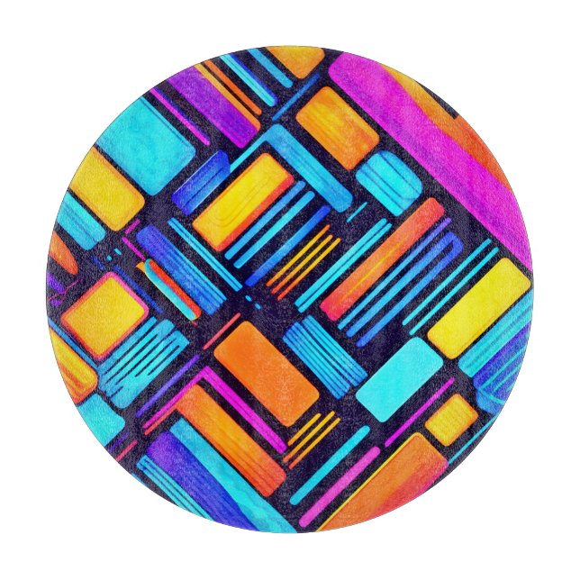 Neon Geometric Abstrakt (Framsidan)