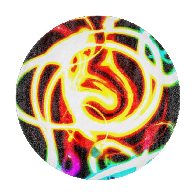 Neon Geometric Art Design för dina behov (Framsidan)