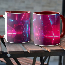 Neon Geometric Fantasy Mugg