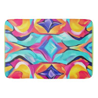 Neon Geometric Fusion Art