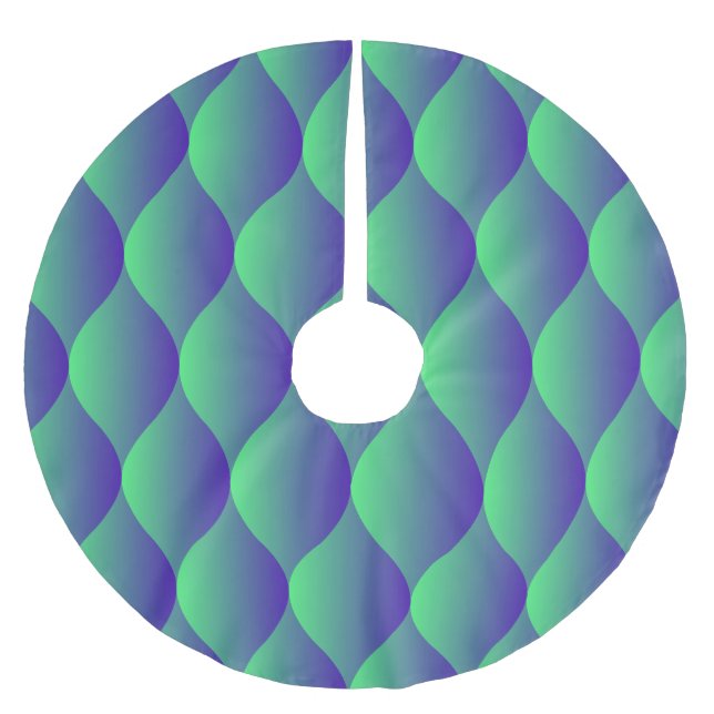 Neon Geometric: Vibrant Bubled Mönster. Julgransmatta Borstad Polyester (Framsidan)
