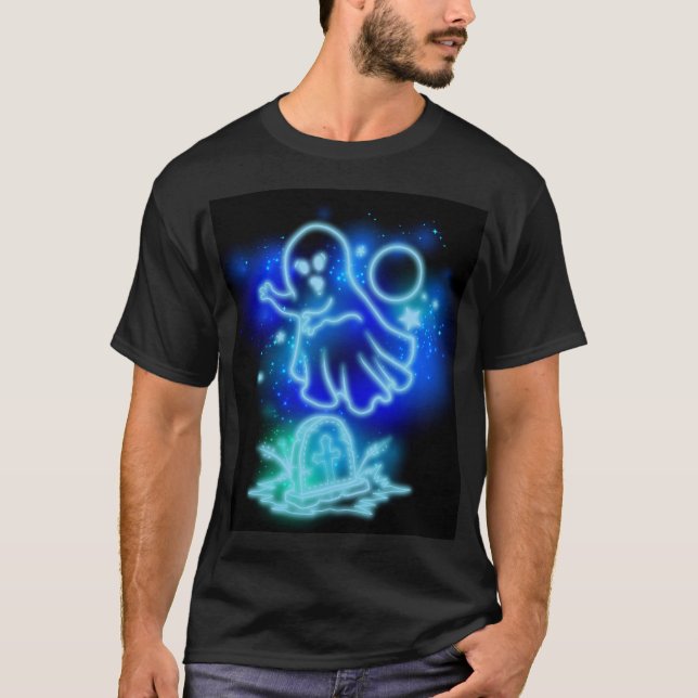 Neon Ghost T Shirt (Framsida)