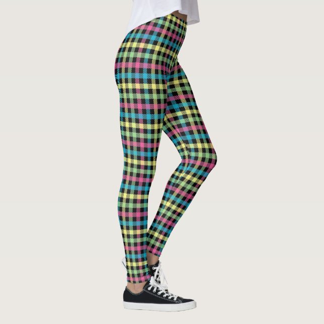 Neon Gingham Leggings (Höger)