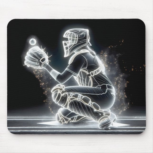 Neon Girl Baseball Catcher Musmatta (Framsidan)