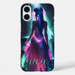 Neon Girl Monogrammed Fodral- Mate iPhone