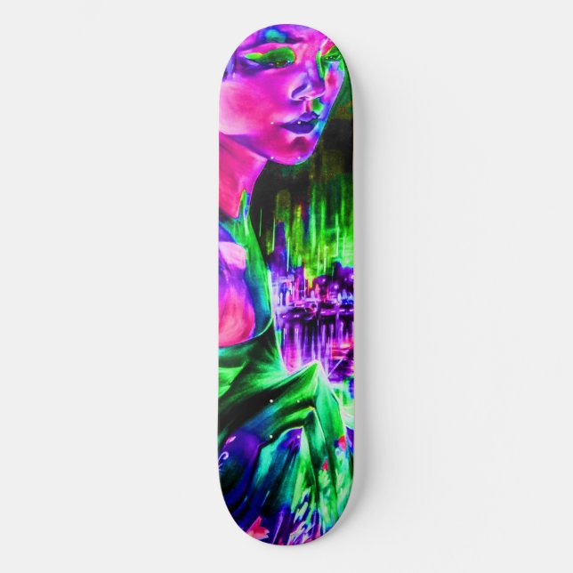 Neon Girl Skateboard Deck (Framsida)