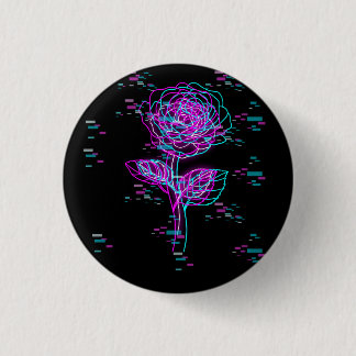 Neon Glitch Ros Design Knapp