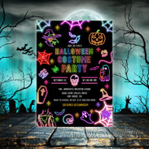 Neon Glöd I Mörkret Halloween Kostymfest