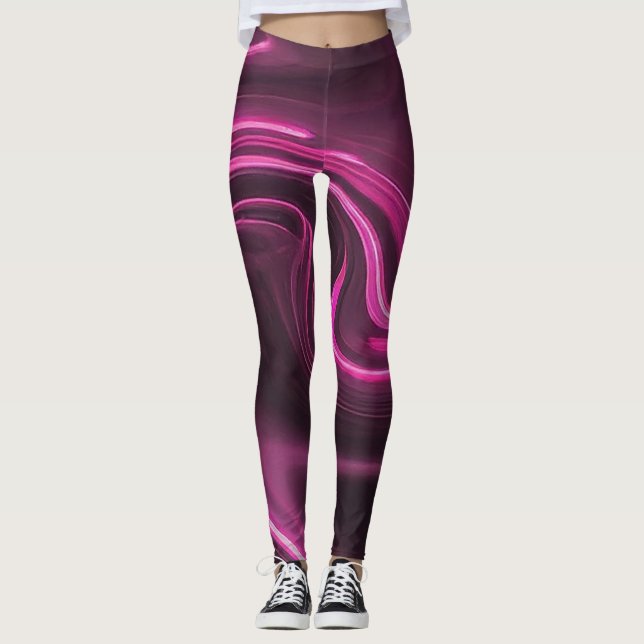 Neon Glöd Leggings (Framsida)