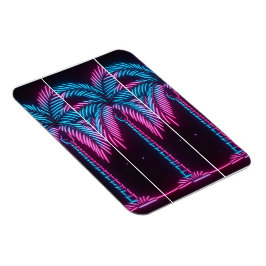 Neon Glöd Palmträd Magnet