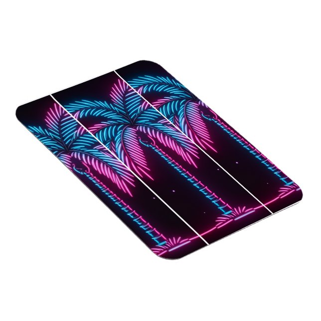 Neon Glöd Palmträd Magnet (Högersidan)