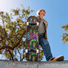 Neon Glödbräda Mini Skateboard Bräda 18,5 Cm