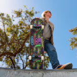 Neon Glow Board Mini Skateboard Bräda 18,5 Cm<br><div class="desc">Ett barnskiktsnämnd som alla lutar sig uppåt i att ge fyrverkerier med glödtypografi</div>