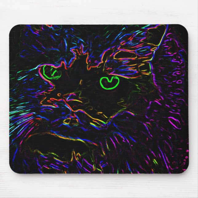 Neon Glow Cat Musmatta (Framsidan)