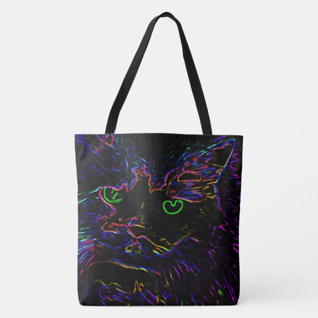 Neon Glow Cat Tygkasse (Framsida)