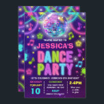 Neon Glow Dance Party från Dance Party-inbjudan Inbjudningar<br><div class="desc">Glow Dance Party-inbjudan. Alla utformningar är © PIXEL PERFECTION PARTY LTD</div>