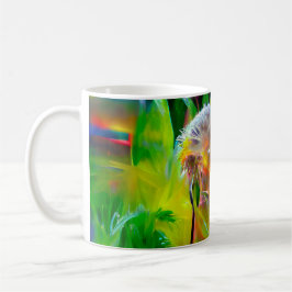 Neon Glow Dandelions i Dream Garden Kaffemugg