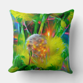 Neon Glow Dandelions i Dream Garden Kudde