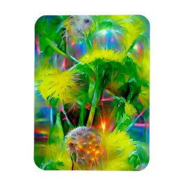 Neon Glow Dandelions i Dream Garden Magnet