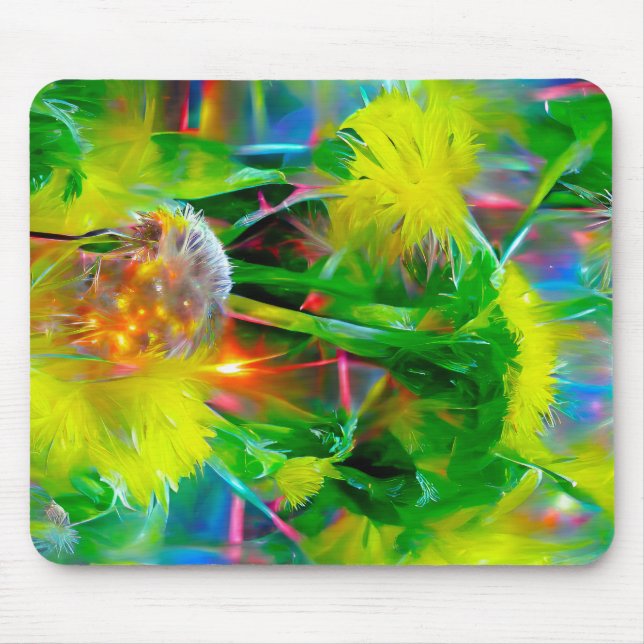 Neon Glow Dandelions i Dream Garden Musmatta (Framsidan)