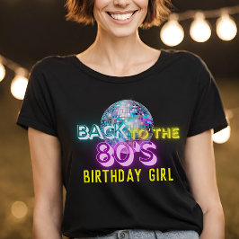 Neon Glow Disco Boll tillbaka till Retro Party på  T Shirt