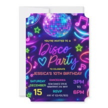 Neon Glow Disco Dance Party Birthday