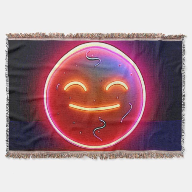 Neon Glow Happy Face Art Filt (Framsidan)