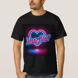 Neon Glow Marry Me Manar Tshirt T Shirt