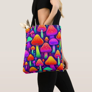 Neon Glow Mushroom Forest Tygkasse