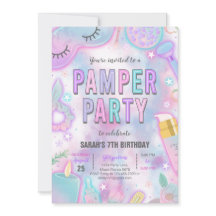 Neon Glow Pamper Spa Party Birthday