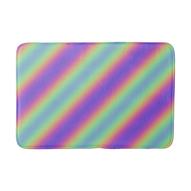Neon Glow Rainbow Rand Bath Mat Badrumsmatta (Framsidan)