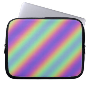 Neon Glow Rainbow Rand Electronics Bag Laptop Fodral
