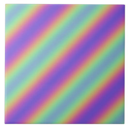Neon Glow Rainbow Rand keramisk Tile Kakelplatta