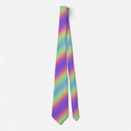 Neon Glow Rainbow Rand Neck Tie Slips