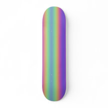 Neon Glow Rainbow Rand Skateboard