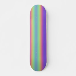 Neon Glow Rainbow Rand Skateboard