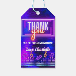 Neon Glow Sign Karaoke Födelsedagsfest Tack Presentetikett