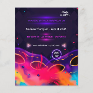 Neon Glow-Studentfest Flygblad