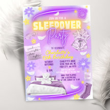 Neon Glow Tonåring Tween Girls Slumber Sleepover P