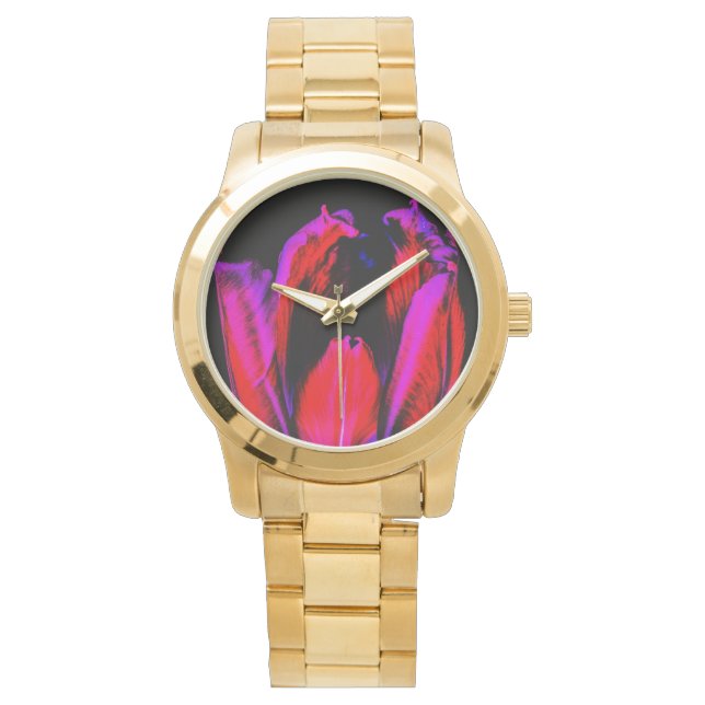 Neon Glow Tulip Armbandsur (Framsida)