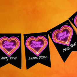 Neon God jul Party Vimplar