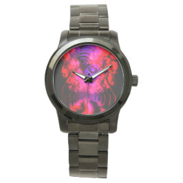 Neon Goddess in Enchanted Forest Armbandsur